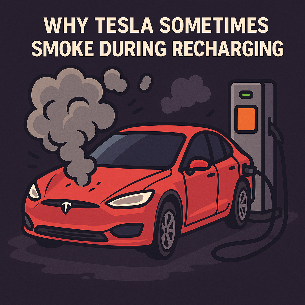 Why Tesla sometimes smoke during recharging